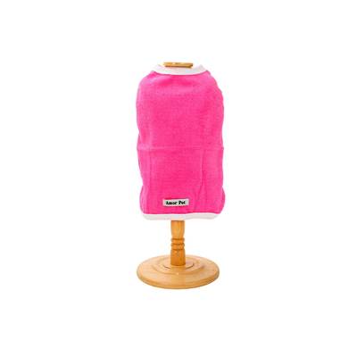 Casaco Bonito pra Cachorro Fleece Pink para Cães M