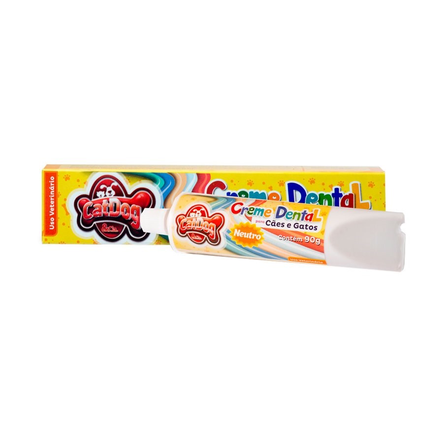 Creme Dental Cat dog sabor Neutro para Cães e Gatos 