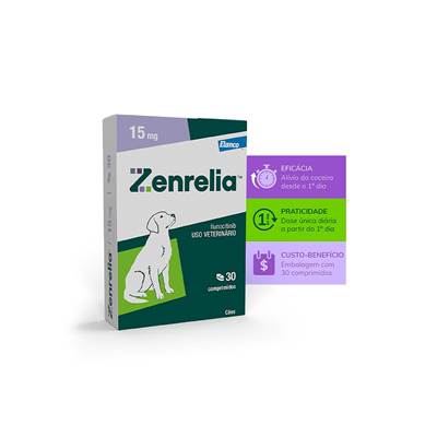 Antialérgico Elanco Zenrelia 15mg para Cães 15mg