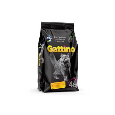 Areia Higiênica Gattino para Gatos 12kg