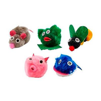 Brinquedo Pawise Animal Party para Gatos - Cores Sortidas U
