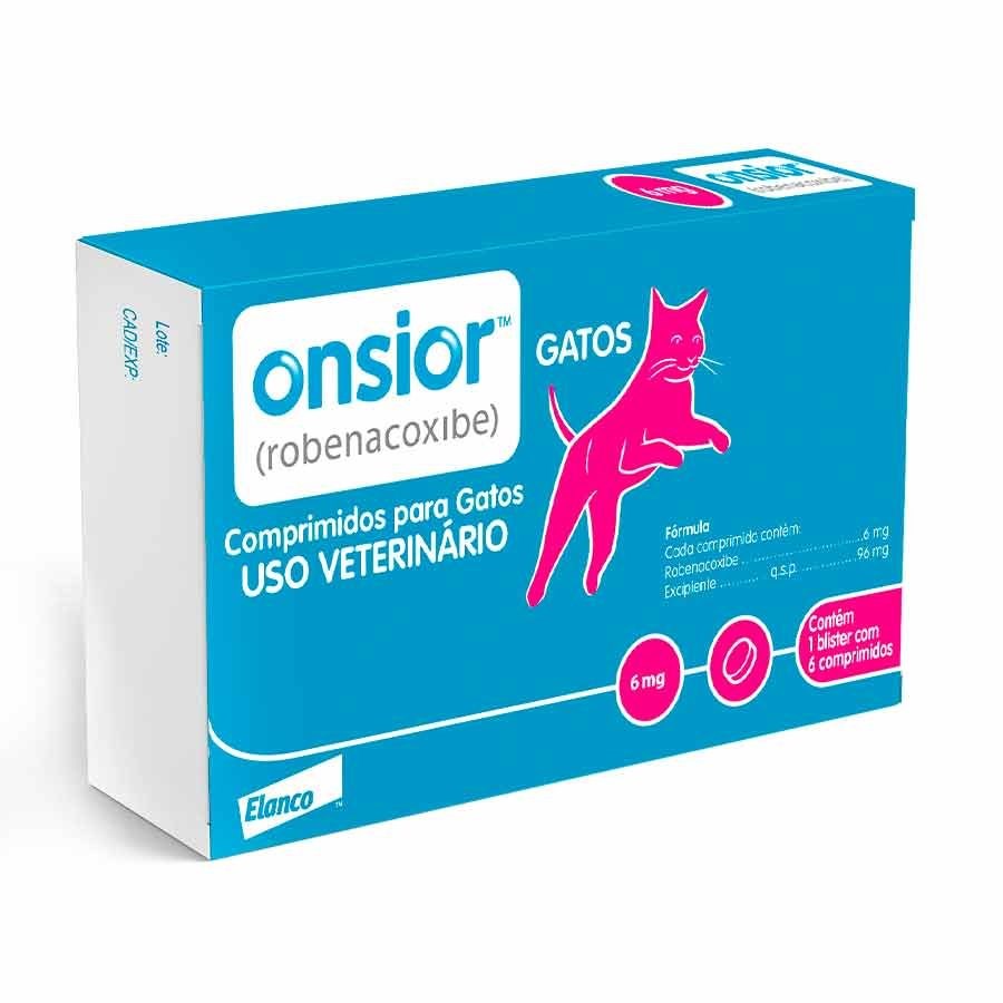 Anti-inflamatório Onsior para Gatos acima de 2,5kg - 6mg 