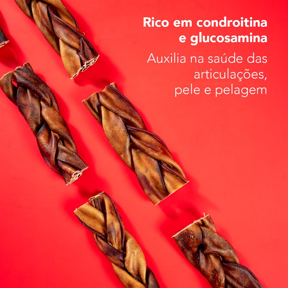 Osso Natty Chews Colágeno Bovino Natural para Cães - 2 Unidades