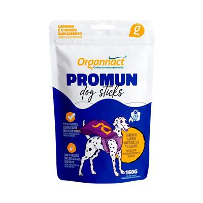 Suplemento Vitamínico Sticks Organnact Promun Dog 160g