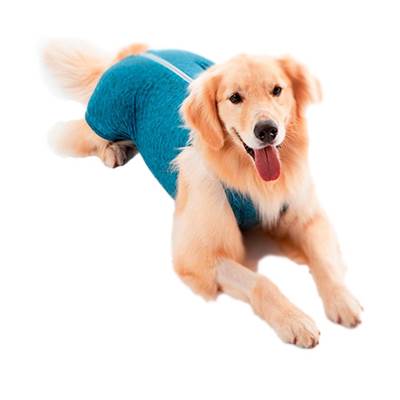 Roupa Cirúrgica Pet Med para Macho Duo Dry Azul 9