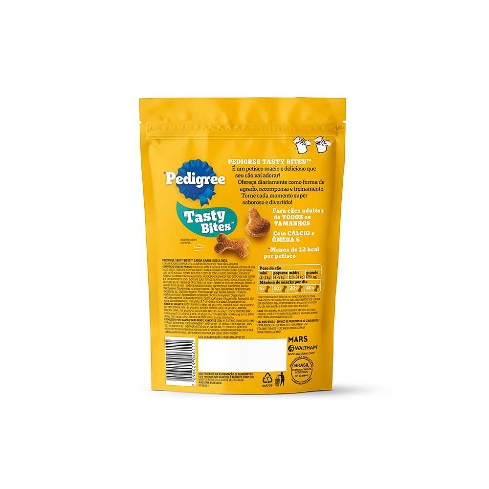 Snack Pedigree Tasty Bites Carne para Cães