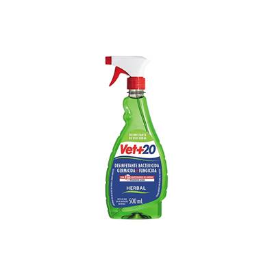 Desinfetante Bactericida Vet+20 Pronto Uso Spray 500ml