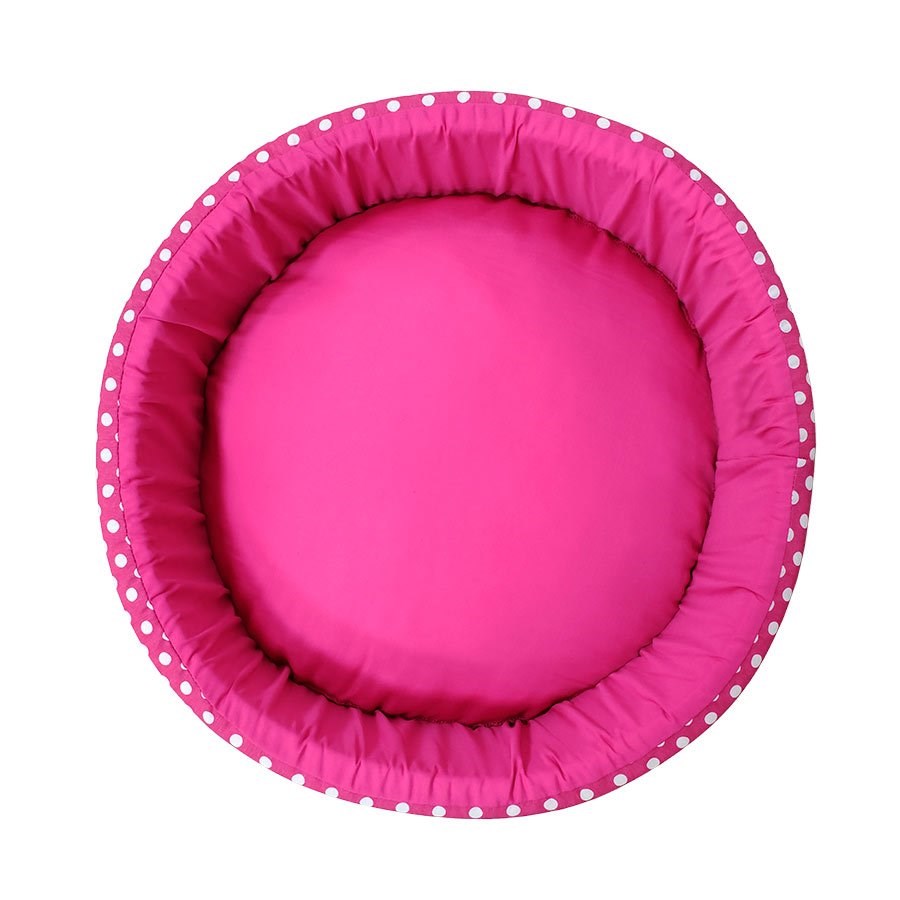 Cama Fábrica Pet Redonda Unic Rosa para Cães e Gatos