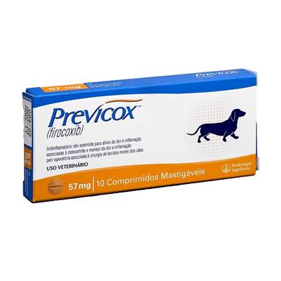 Anti-inflamatório Previcox 57mg 10 comprimidos
