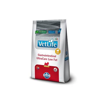 Ração Farmina Vet Life Gastrointestinal UltraCare Low Fat para Cães Adultos de Raças Mini e Pequenas 1,5kg