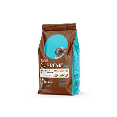 Ração Quatree Supreme para Cães Filhotes Raças Pequenas Sabor Frango e Batata Doce