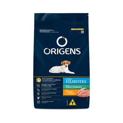 Ração Origens para Cães Filhotes de Porte Mini e Pequeno sabor Frango e Cereais 1kg