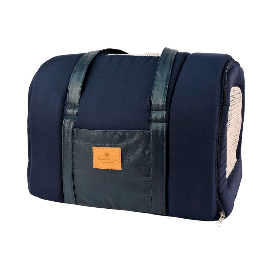 Bolsa de Transporte Bonito pra Cachorro Marinho para Cães