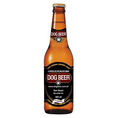 Cerveja para Cães Dog Beer sabor Carne 355ml