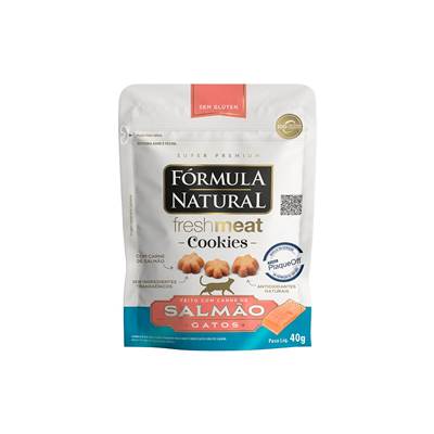 Biscoitos Fórmula Natural Cookies para Gatos Adultos sabor Salmão 40g