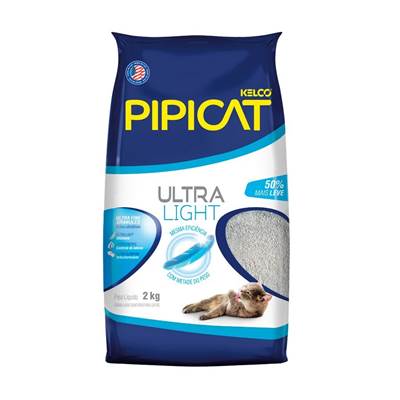 Areia Sanitária Pipicat Ultra Light 2kg