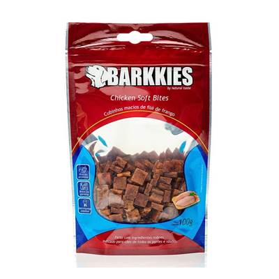 Snack Barkkies Chicken Soft Bites para Cães 100g