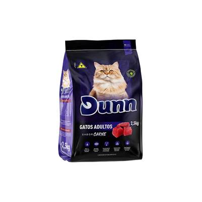 Ração Dunn Sabor Carne para Gatos Adultos 2,5kg