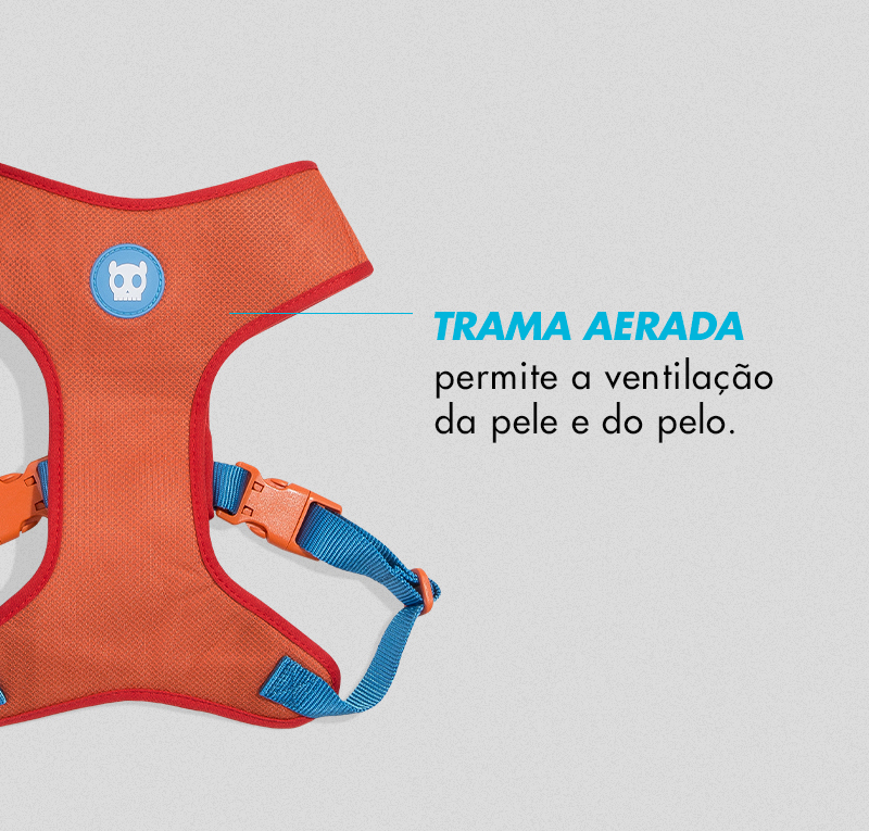 Peitoral para Cachorros Air Mesh Ajustável Jacquard Gibson