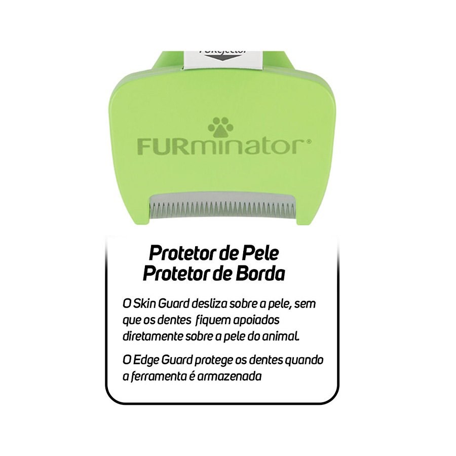 Escova New Furminator P para Cães de Pelo Longo