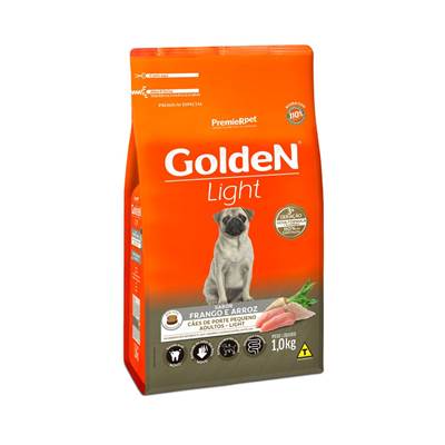 Ração Golden Fórmula Light Mini Bits para Cães de Pequeno Porte Adultos sabor Frango & Arroz 10,1kg
