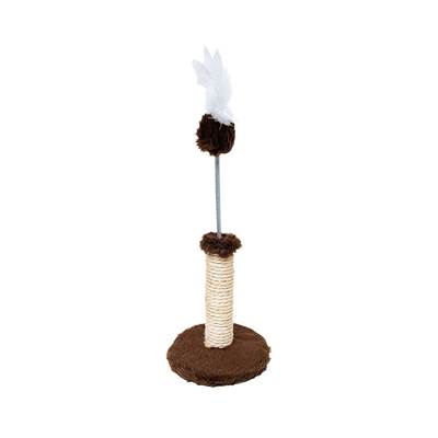 Brinquedo Arranhador São Pet para Gatos 1 Plataforma Marrom