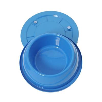 Comedouro e Bebedouro Alvorada Pesado e Gelado Anti Formigas Azul para Cães e Gatos M