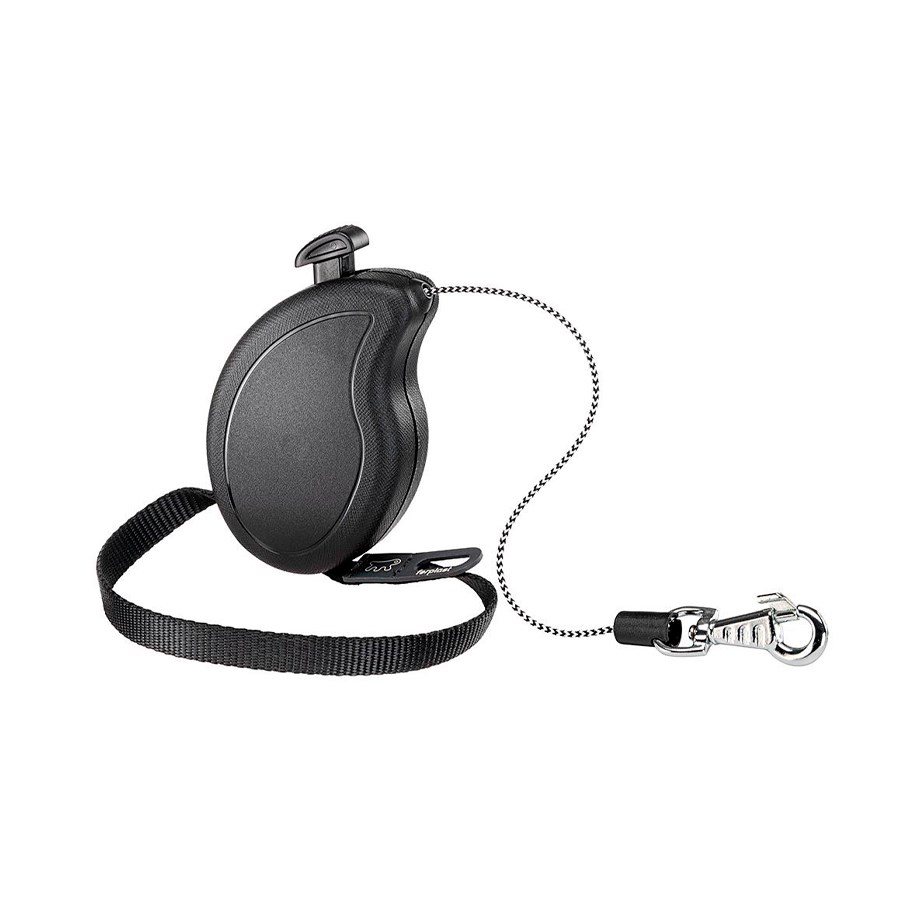 Guia Retrátil Ferplast Flippy One Cord Mini Preto para Cães