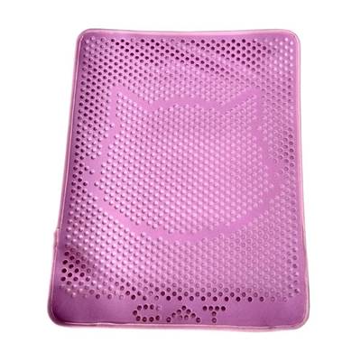Tapete Sanitário São Benedito Pet Coletor de Areia Rosa para Gatos 56cm