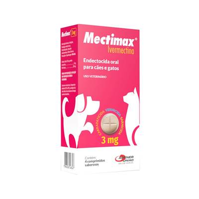 Mectimax 3 mg - Endectocida para Cães 3mg