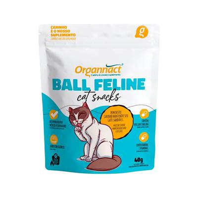 Suplemento Organnact Ball Feline Cat Snacks para Gatos 40g