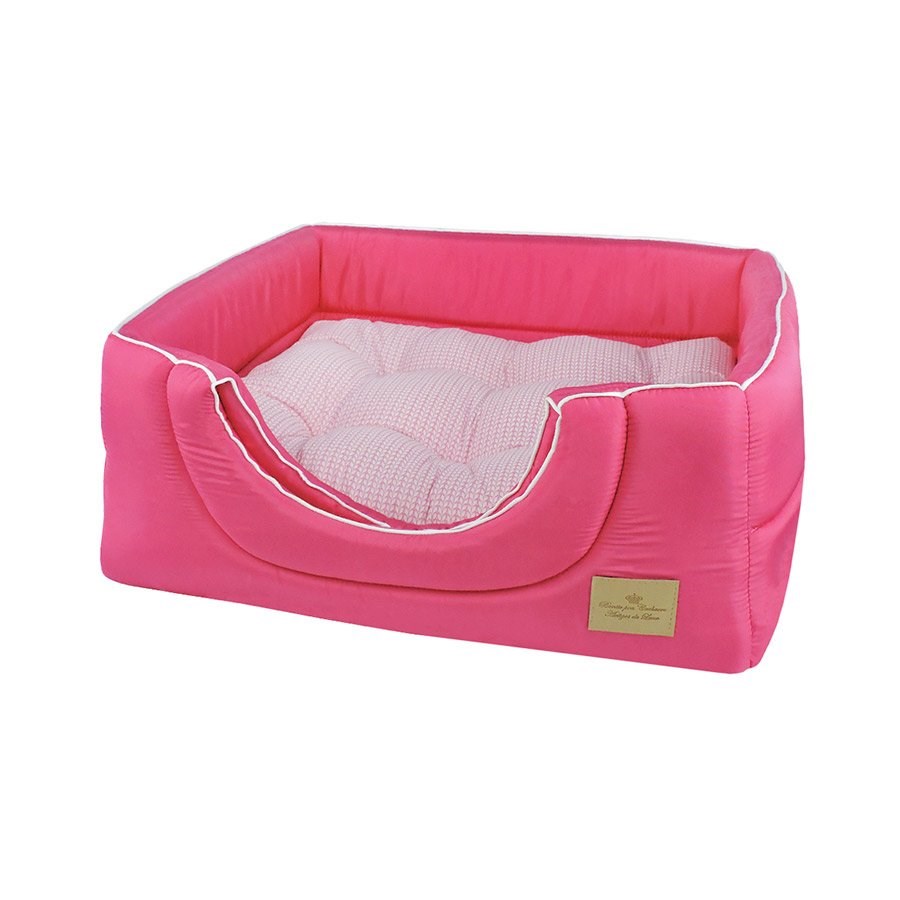 Cama Toca Chevron Bonito pra Cachorro para Cães Rosa