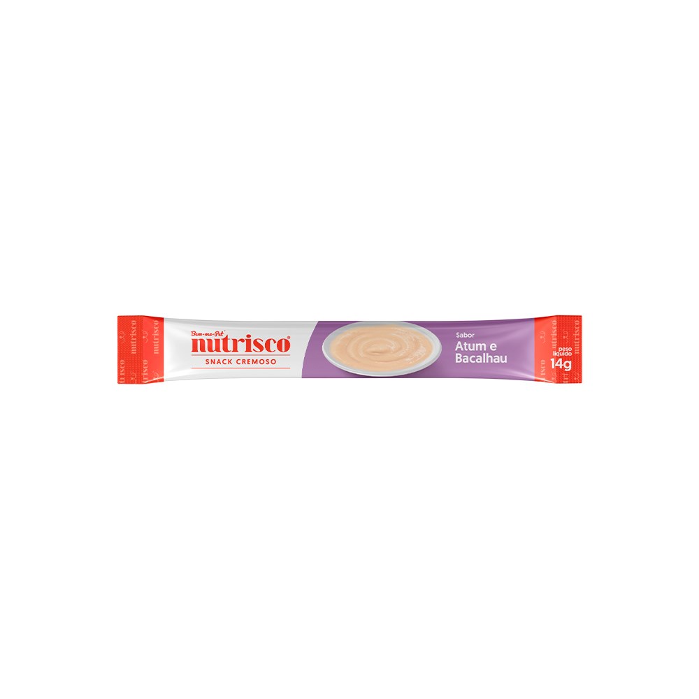 Snack Nutrisco Cremoso para Gatos sabor Atum e Bacalhau