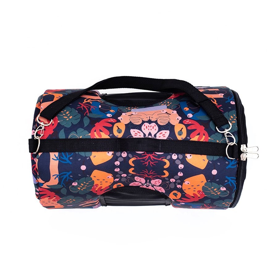 Bolsa de Transporte I Love Pet Floral Marinho para Cães e Gatos