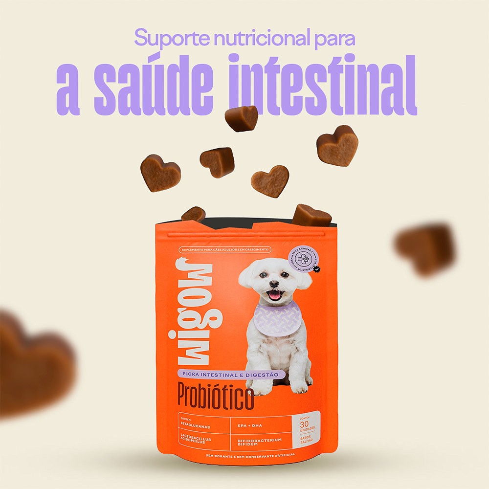 Suplemento Wigow Probiótico para Cães