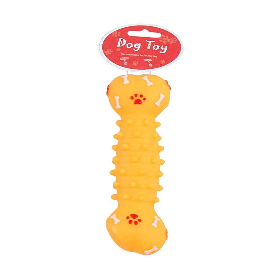 Brinquedo Pawspals Dog Toy Vinil Osso Espinhoso para Cães - Cores Sortidas