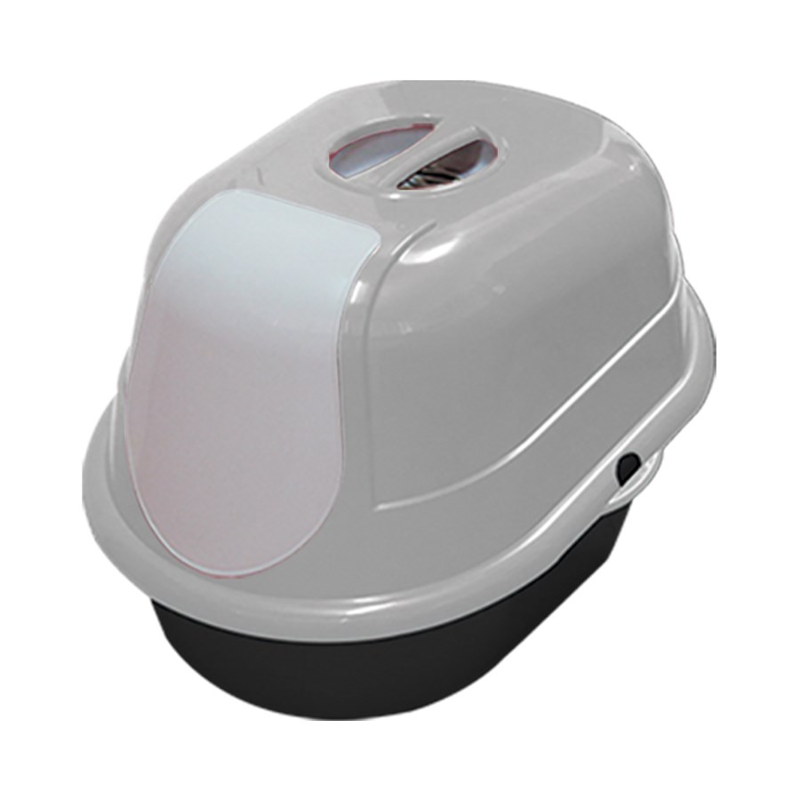 Banheiro Furacão Pet Cat Toalete Cinza para Gatos