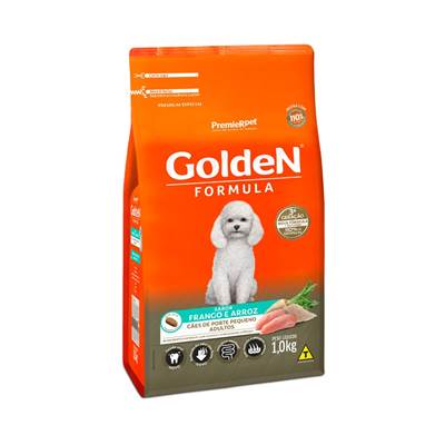 Ração Golden Fórmula Mini Bits para Cães de Pequeno Porte Adultos sabor Frango & Arroz
