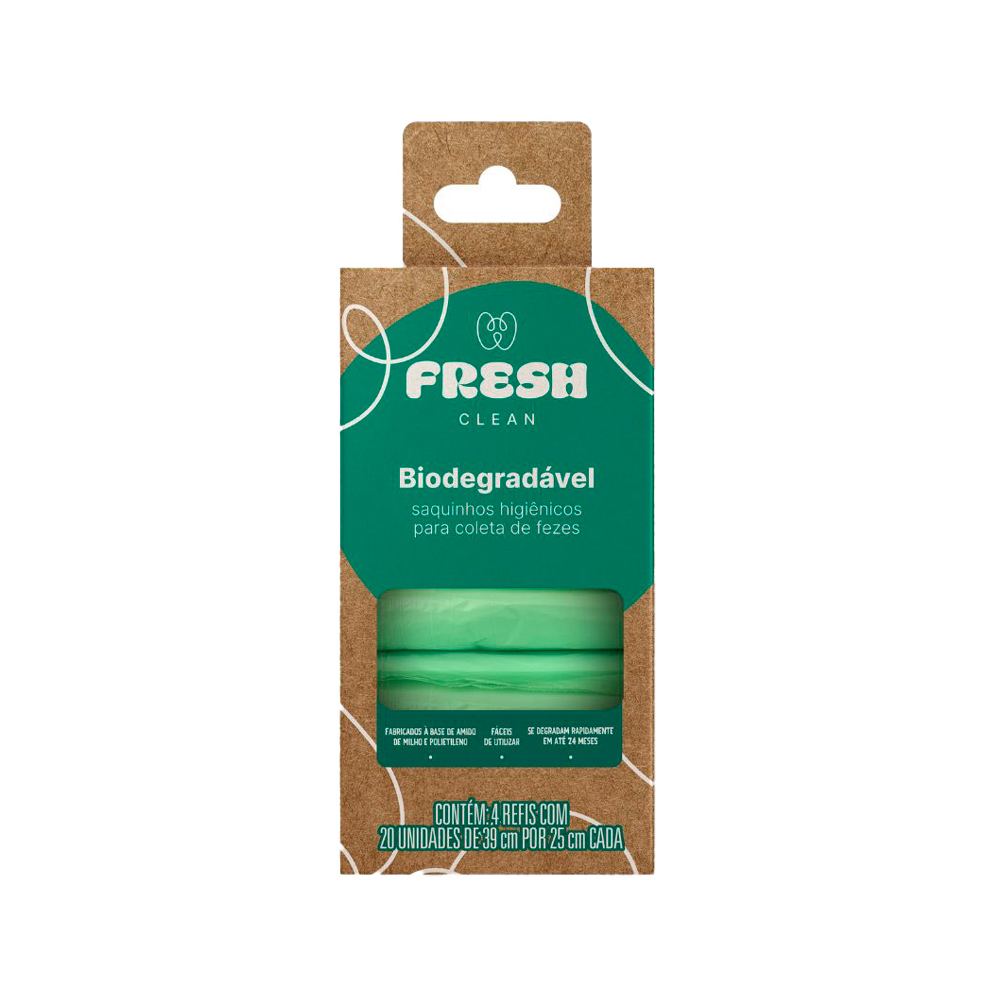 Refil Cata Caca Fresh Clean para Cães e Gatos