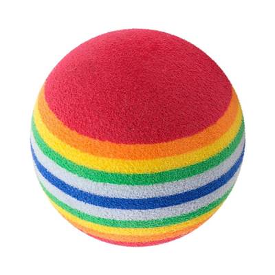 Brinquedo Pawise Bolinha de Espuma Arco-íris para Gatos - Cores Sortidas U