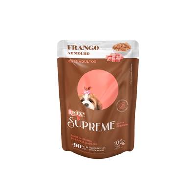 Ração Úmida Quatree Supreme para Cães Adultos Sabor Frango 
