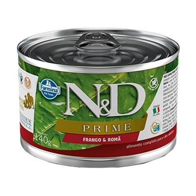 Ração Úmida N&D Prime para Cães Adultos Sabor Frango e Romã 140g