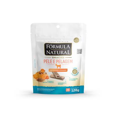 Snack Fórmula Natural Pele e Pelagem Pequeno para Cães 