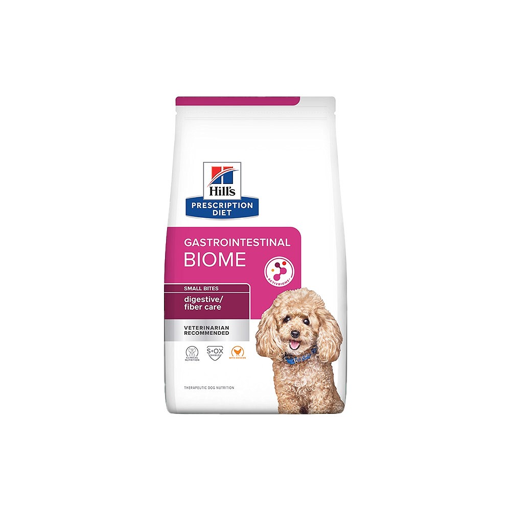 Ração Hill's Prescription Diet Gastrointestinal Biome Pedaços Pequenos para Cães