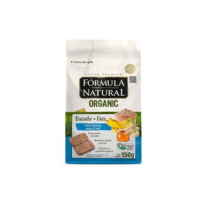 Biscoito Fórmula Natural Organic Banana para Cães Adultos 150g