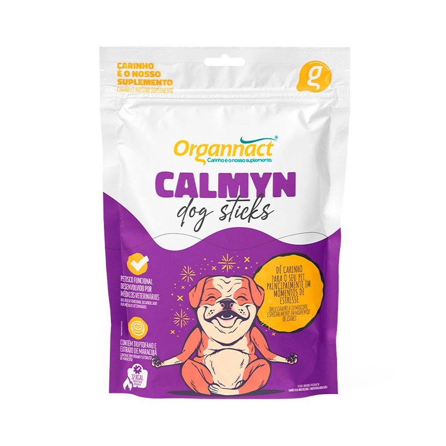 Suplemento Aminoácido Sticks Organnact Calmyn Dog