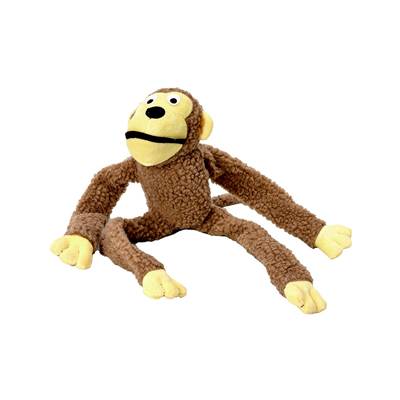 Macaco Chalesco Brinquedo para Cães Pelúcia Marrom U