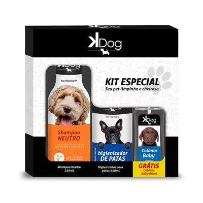 Shampoo e Condicionador K-Dog Kit Especial para Cães U