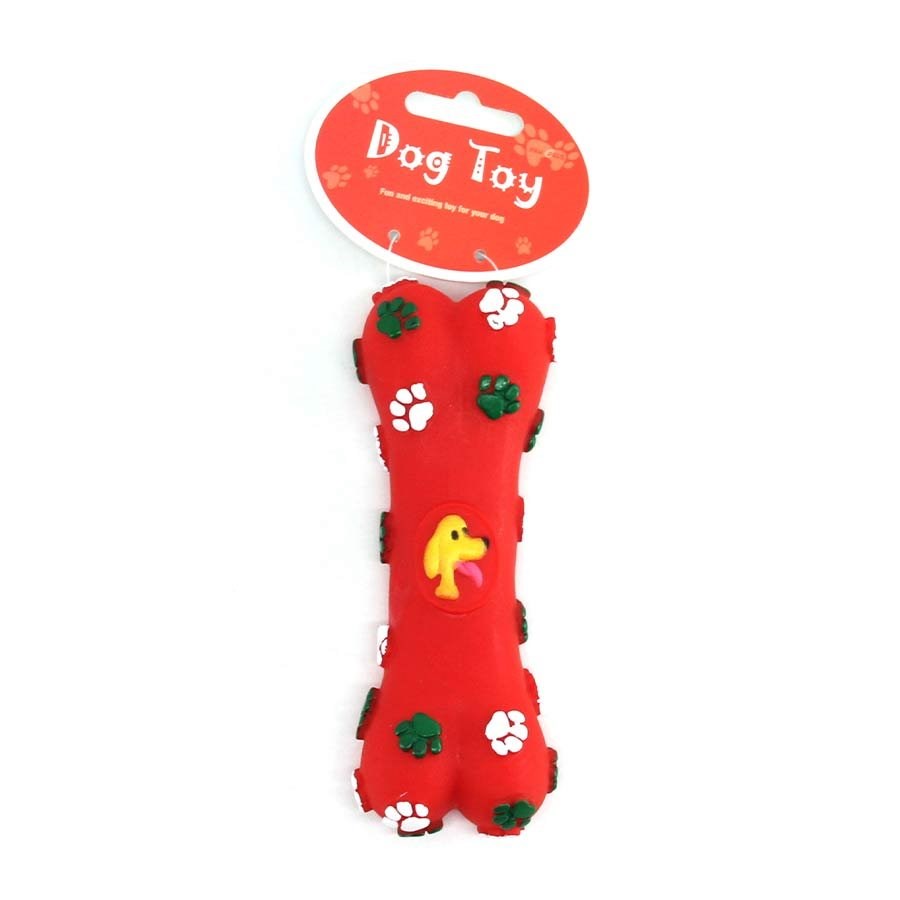 Brinquedo Pawspals Dog Toy Vinil Osso com Patinhas para Cães - Cores Sortidas