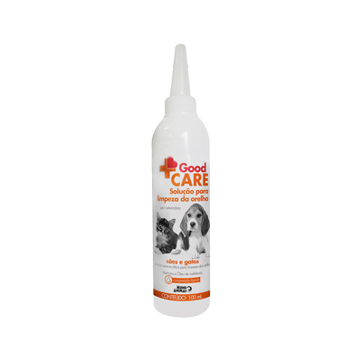 Good Care Solução para Limpeza de Orelhas Mundo Animal para Cães e Gatos 100ml